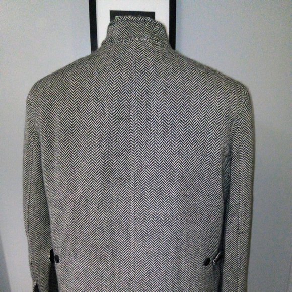 Lauren Ralph Lauren Wool Alpaca Herringbone Jacket Sz 14 - Picture 5 of 15